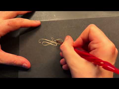 The Golden Script: Learn Gold Calligraphy with a Glass Pen