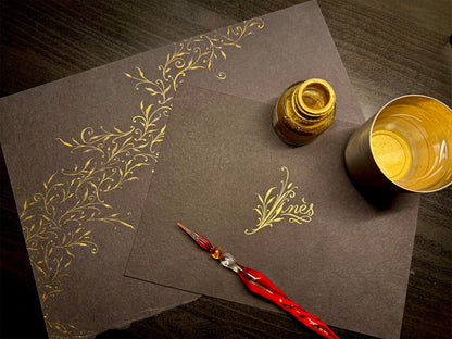 The Golden Script: Learn Gold Calligraphy with a Glass Pen